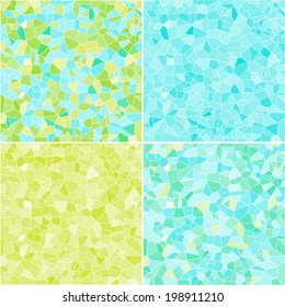 Colorful mosaic set. Vector background. 