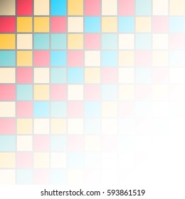 Colorful mosaic square block pattern for abstract background concept