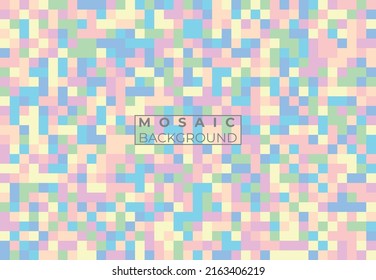 fondo coloreado de mosaico cuadrado