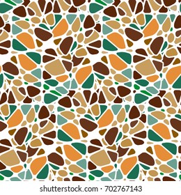 Colorful mosaic style vector seamless pattern