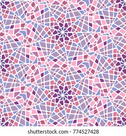 Colorful mosaic style vector seamless pattern