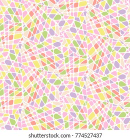 Colorful mosaic style vector seamless pattern