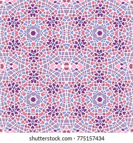 Colorful mosaic style vector seamless pattern
