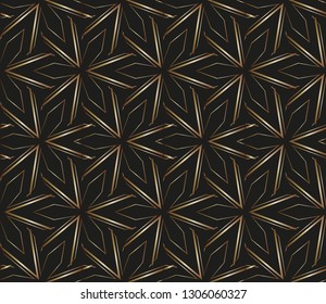 Colorful mosaic texture, Seamless  illustration for design seamless pattern with golden elements. Shining illustration with lines on abstract template. Vector illustration    