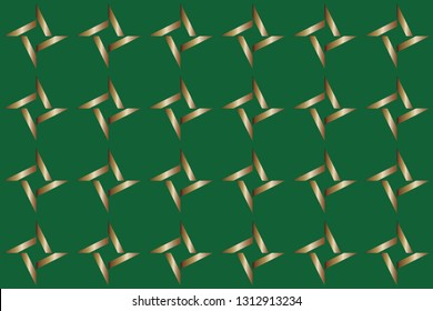 Colorful mosaic texture, Seamless  illustration for design seamless pattern with golden elements. Shining illustration with lines on abstract template. Vector illustration    
