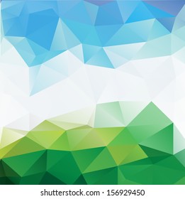 Colorful mosaic triangle background