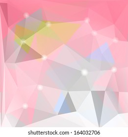 Colorful mosaic triangle background