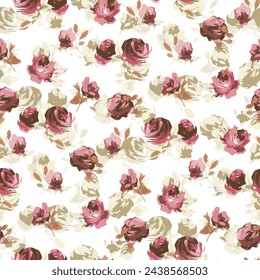 Colorful motif elements developed into large ready to print seamless patters set,mini watercolor hand drawn for textile fabric design