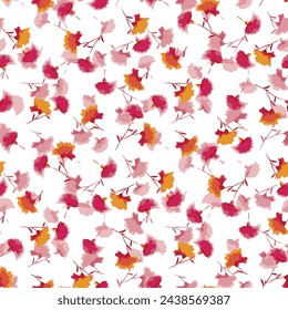 Colorful motif elements developed into large ready to print seamless patters set,mini watercolor hand drawn for textile fabric design