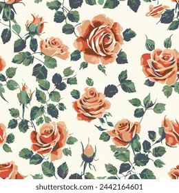 Colorful motif elements developed into large ready to print seamless patters set,mini watercolor hand drawn for textile fabric design