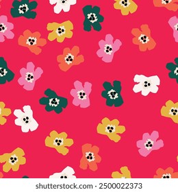 Colorful motif elements developed into large ready to print seamless patters set,mini watercolor hand drawn for textile fabric design