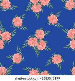Colorful motif elements developed into large ready to print seamless patters set,mini watercolor hand drawn for textile fabric design