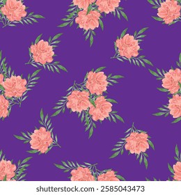 Colorful motif elements developed into large ready to print seamless patters set,mini watercolor hand drawn for textile fabric design