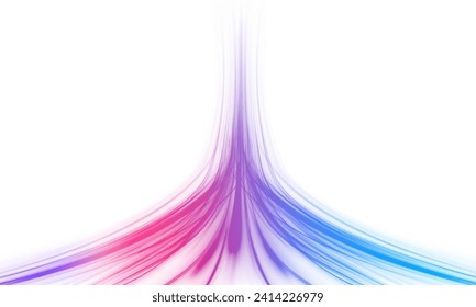 A Colorful Motion Background of City Light Trails. Luminous green neon waves PNG. Colored shiny sparks of spiral wave. Curved bright speed line swirls.	