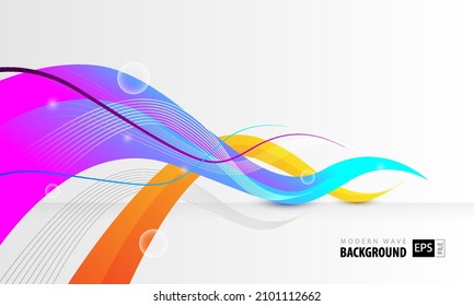 Colorful motion shape background. Trendy geometric gradient design. Template design for poster, banner, backdrop, flyer, cover, presentation, etc. Vector illustration