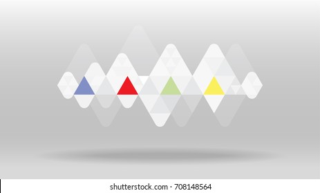 Colorful motion sound wave abstract vector background