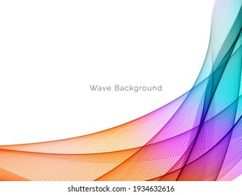 colorful motion wave style abstract background vector