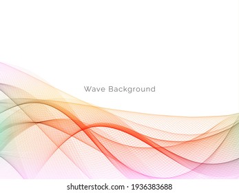 colorful motion wave style abstract background vector