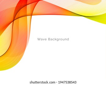 vector de fondo abstracto de estilo de onda de movimiento colorido