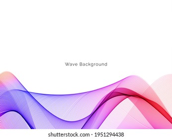colorful motion wave style abstract background vector