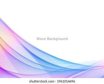 colorful motion wave style abstract background vector