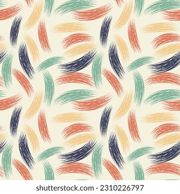 Colorful motley painter seamless pattern. Hand drawn background for your design. Textile, packaging, blog decoration, banner, poster, wrapping paper.