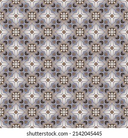 Colorful motley seamless pattern with Oriental motives. Vector illustration for print, fabric, cover, packaging, interior decor and other your projects.