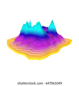 colorful mountain 