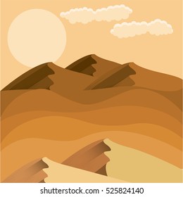 Colorful mountain of landscape design