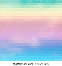 Colorful multi colored triangle abstract background. Vector pattern of color vector geometric shapes. Colorful background texture for use in the design of brochures, booklets, banners, etc.