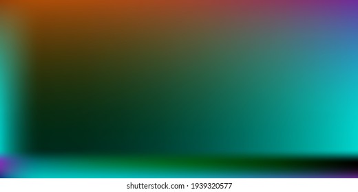 Colorful Multicolor Blurred Background. Black Dark Smooth Surface Illustration. Neon Smooth Surface Backdrop. Blank Creepy Vector. Rainbow Trendy Background. Black Modern Design Backdrop.