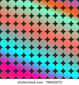 colorful multicolor circle dots geometric pattern low polygon gradient graphic  abstract wallpaper background vector for web and print