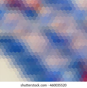 colorful multicolor hexagon geometric low polygon gradient graphic abstract background vector eps10