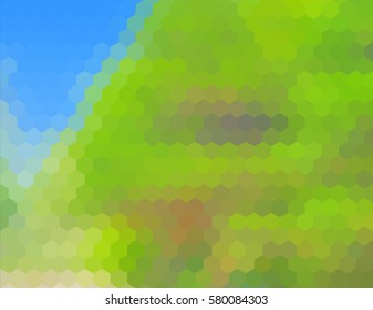 colorful multicolor hexagon geometric low polygon gradient graphic abstract background vector eps10