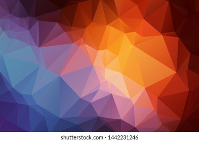 Colorful Multicolor Low poly crystal background. Polygon design pattern. green pink blue red yellow colorful Low poly vector illustration, low polygon background.