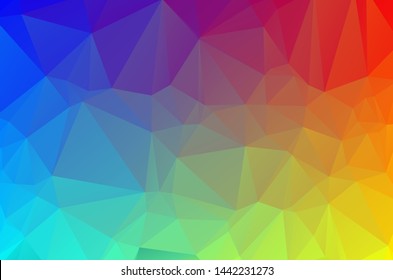 Colorful Multicolor Low poly crystal background. Polygon design pattern. green pink blue red yellow colorful Low poly vector illustration, low polygon background.