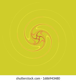 colorful, multicolor and monochrome cyclic, cycle concentric ring. revolved spiral, vortex, whorl. abstract circular, radial loop shape, element over colored backdrop, background