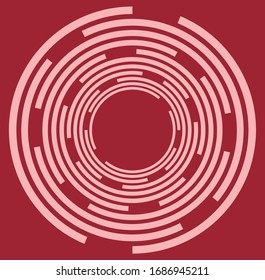 colorful, multicolor and monochrome cyclic, cycle concentric ring. revolved spiral, vortex, whorl. abstract circular, radial loop shape, element over colored backdrop, background
