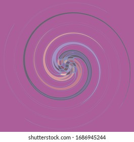 colorful, multicolor and monochrome cyclic, cycle concentric ring. revolved spiral, vortex, whorl. abstract circular, radial loop shape, element over colored backdrop, background