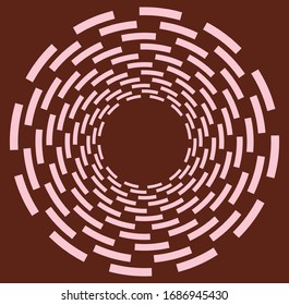 colorful, multicolor and monochrome cyclic, cycle concentric ring. revolved spiral, vortex, whorl. abstract circular, radial loop shape, element over colored backdrop, background