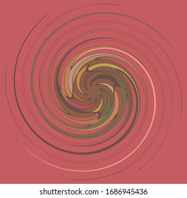 colorful, multicolor and monochrome cyclic, cycle concentric ring. revolved spiral, vortex, whorl. abstract circular, radial loop shape, element over colored backdrop, background