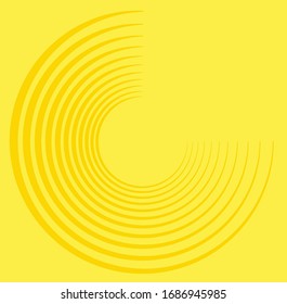 colorful, multicolor and monochrome cyclic, cycle concentric ring. revolved spiral, vortex, whorl. abstract circular, radial loop shape, element over colored backdrop, background