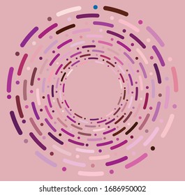 colorful, multicolor and monochrome cyclic, cycle concentric ring. revolved spiral, vortex, whorl. abstract circular, radial loop shape, element over colored backdrop, background