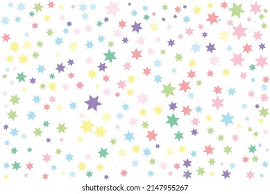 Colorful and multicolor ramdon star vector. colorful background of stars , confetti. parties, festivities, textiles.