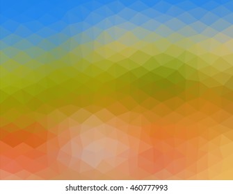 colorful multicolor triangle geometric low polygon gradient graphic abstract background vector eps10