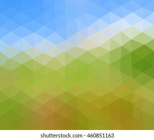 colorful multicolor triangle geometric low polygon gradient graphic abstract background vector eps10