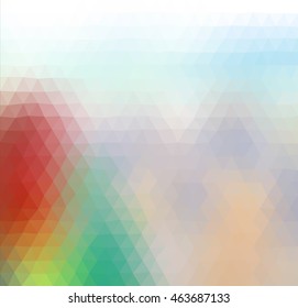 colorful multicolor triangle geometric low polygon gradient graphic abstract background vector eps10