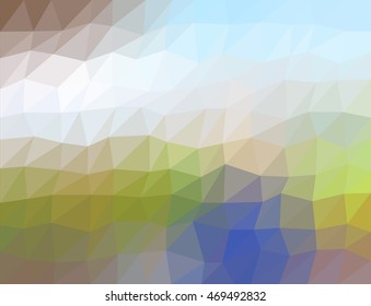 colorful multicolor triangle geometric low polygon gradient graphic abstract background vector eps10