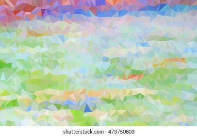colorful multicolor triangle geometric low polygon gradient graphic abstract background vector eps10