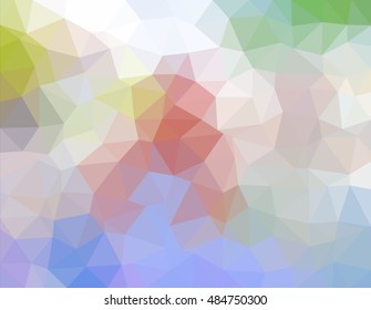 colorful multicolor triangle geometric low polygon gradient graphic abstract background vector eps10